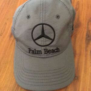Mercedes Palm Beach under armor gray textured baseball cap